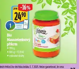 Albert Bio masozeleninový příkrm nabídka