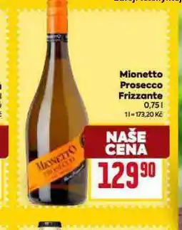 Billa Mionetto prosecco frizzante nabídka