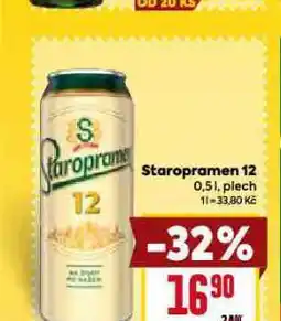 Billa Pivo staropramen 12 nabídka