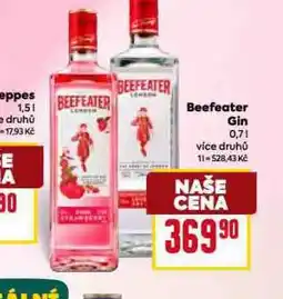 Billa Beefeater gin nabídka