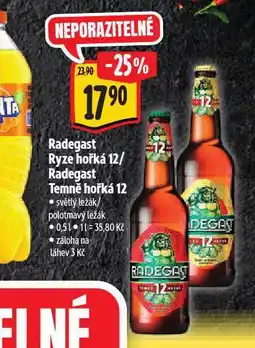 Albert Pivo radegast ryze hořká 12 nabídka