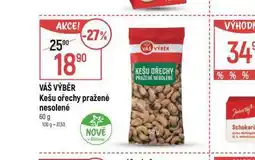 Globus Kešu ořechy pražené nesolené nabídka