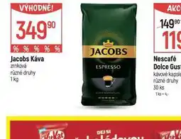 Globus Jacobs káva zrnková nabídka