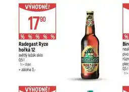 Globus Pivo radegast ryze hořká 12 nabídka