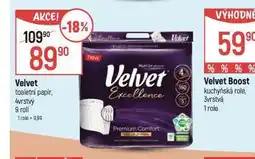 Globus Velvet toaletní papír nabídka