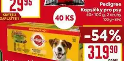 Billa Pedigree Kapsičky pro psy 40× 100 g, 2 druhy nabídka