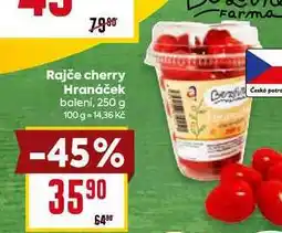 Billa Rajče cherry Hranáček balení, 250 g nabídka