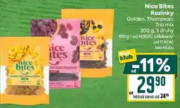 Billa Nice Bites Rozinky Golden, Thompson, Trio mix 200 g, 3 druhy nabídka