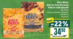 Billa Nice Bites Zázvor kandovaný, Klikva velkoplodá od 150 g nabídka