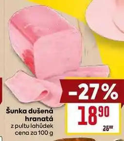 Billa Šunka dušená hranatá z pultu lahůdek cena za 100 g nabídka