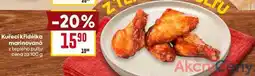 Billa Kuřecí křidélka marinovaná z teplého pultu cena za 100 g nabídka