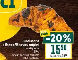 Billa Croissant s lískooříškovou náplní z naší pece 85 g nabídka