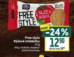 Billa Free style Rýžové chlebíčky 25g nabídka