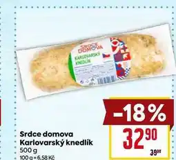 Billa Srdce domova Karlovarský knedlík 500 g nabídka