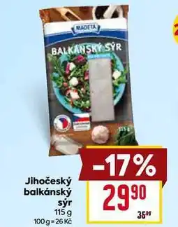 Billa jihočeský balkánský sýr 115 g nabídka