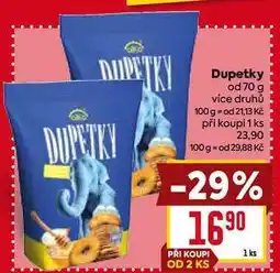 Billa Dupetky od 70 g více druhů nabídka