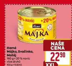 Billa Hamé Májka, Svačinka, Matěj 160 g nabídka