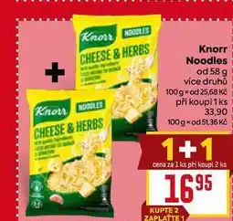 Billa Knorr Noodles od 58 g nabídka