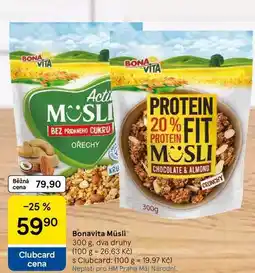 Tesco Bonavita Müsli, 300 g, dva druhy nabídka