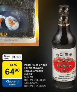Tesco Pearl River Bridge Fermentovaná sójová omáčka světlá, 500 ml nabídka