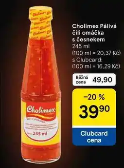 Tesco Cholimex Pálivá čili omáčka s česnekem, 245 ml nabídka