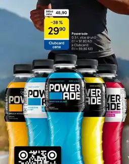 Tesco Powerade, 0,5 l, více druhů nabídka