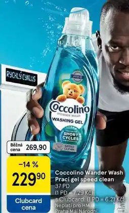 Tesco Coccolino Wander Wash Prací gel speed clean, 37 PD nabídka