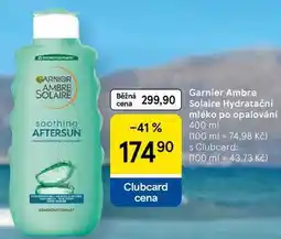 Tesco Garnier Ambre Solaire Hydratačni mléko po opalování, 400 ml nabídka