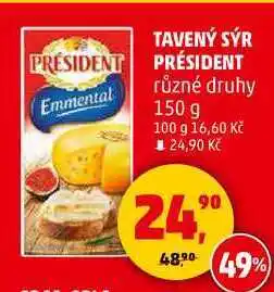 Penny Market TAVENÝ SÝR PRÉSIDENT různé druhy, 150 g nabídka