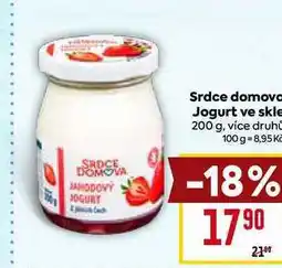 Billa srdce domova Jogurt ve skle 200 g nabídka