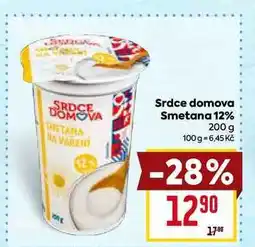 Billa Srdce domova Smetana 12% 200 g nabídka
