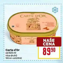 Billa Carte d'Or od 825 ml více druhů nabídka