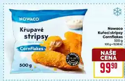 Billa Nowaco Kuřecí stripsy Cornflakes 500 g nabídka