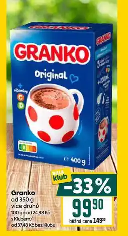 Billa Granko od 350 g nabídka
