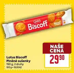 Billa Lotus Biscoff Plněné sušenky 150 g, 2 druhy nabídka