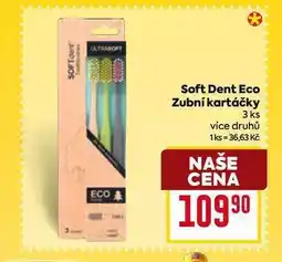 Billa Soft Dent Eco Zubní kartáčky 3 ks více druhů nabídka