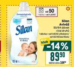 Billa Silan Sensitive Baby Aviváž 50/64 dávek více druhů nabídka