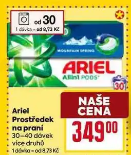 Billa Ariel Prostředek na praní 30-40 dávek více druhů nabídka