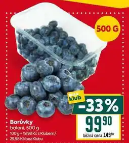 Billa Borůvky balení, 500 g nabídka