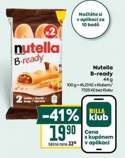 Billa Nutella B-ready 44 g nabídka
