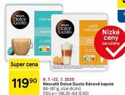 Tesco Nescafé Dolce Gusto Kávové kapsle, 88-187 g nabídka