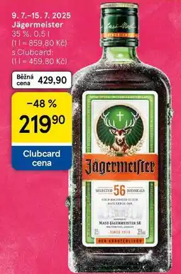 Tesco Jägermeister 35%, 0.5 l nabídka