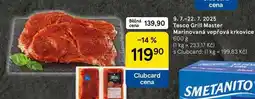 Tesco Tesco Grill Master Marinovaná vepřová krkovice, 600 g nabídka