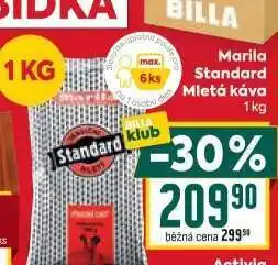 Billa Marila Standard Mletá káva 1 kg nabídka