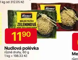 Hruška Nudlová polévka nabídka