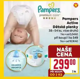 Billa Pampers Active Dětské plenky nabídka