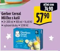 Albert Gerber Cereal Mlýčko s kaší nabídka