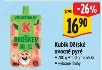 Albert Kubík dětské ovocné pyré nabídka