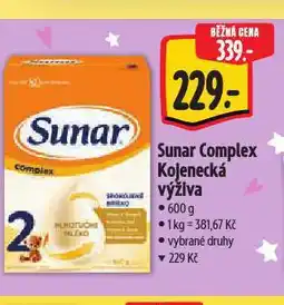 Albert Sunar kojenecká výživa nabídka
