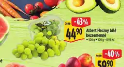 Albert Hrozny bílé bezsemenné nabídka